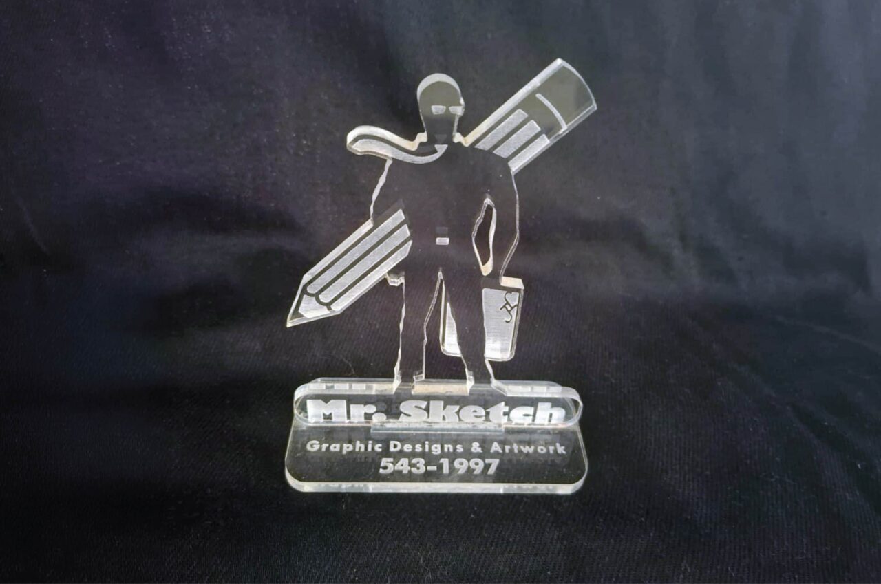 acrylic work mr. sketch maskot