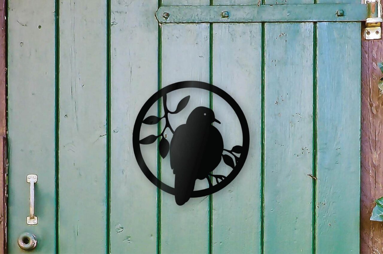 wall hang purched turtle dove